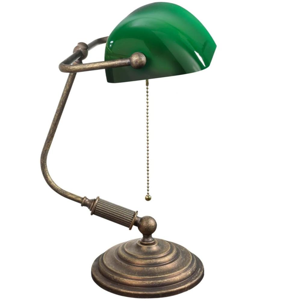 klasicka kniznicna stolna lampa zelena lampova clona mediteranska rustikalna vintage stara pisaci stol homeoffice lampa kancelaria pracovna advokatska kancelaria.jpg